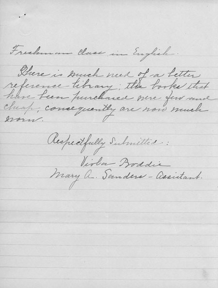writing from ms. boddie, page 2